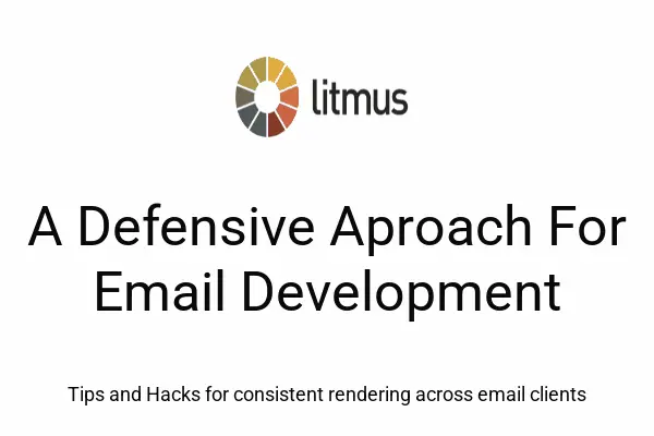 Litmus Newsletter Email